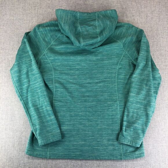 The North Face Mezzaluna Full Zip Hoodie Fleece Jacket Women's Large Mint Green - Picture 10 of 12